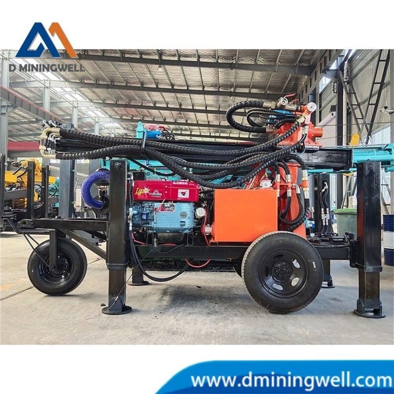 MW130 Water Well Drilling Rig Wheel Hydraulic Drilling Rig for Water Well