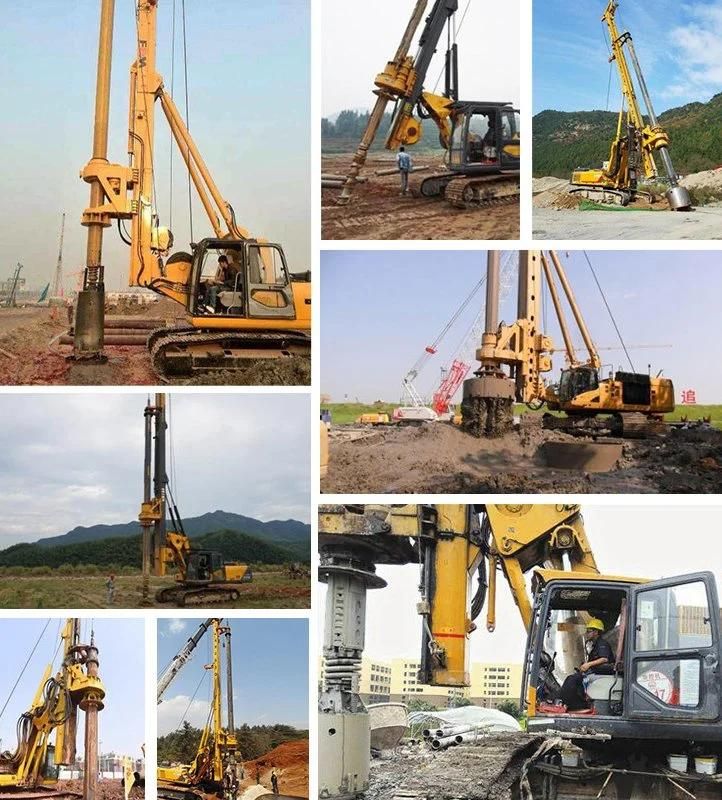 China Supply Drilling Depth 22m Crawler Rotary Pile Driver Suitable for Sandy Soil, Cohesive Soil