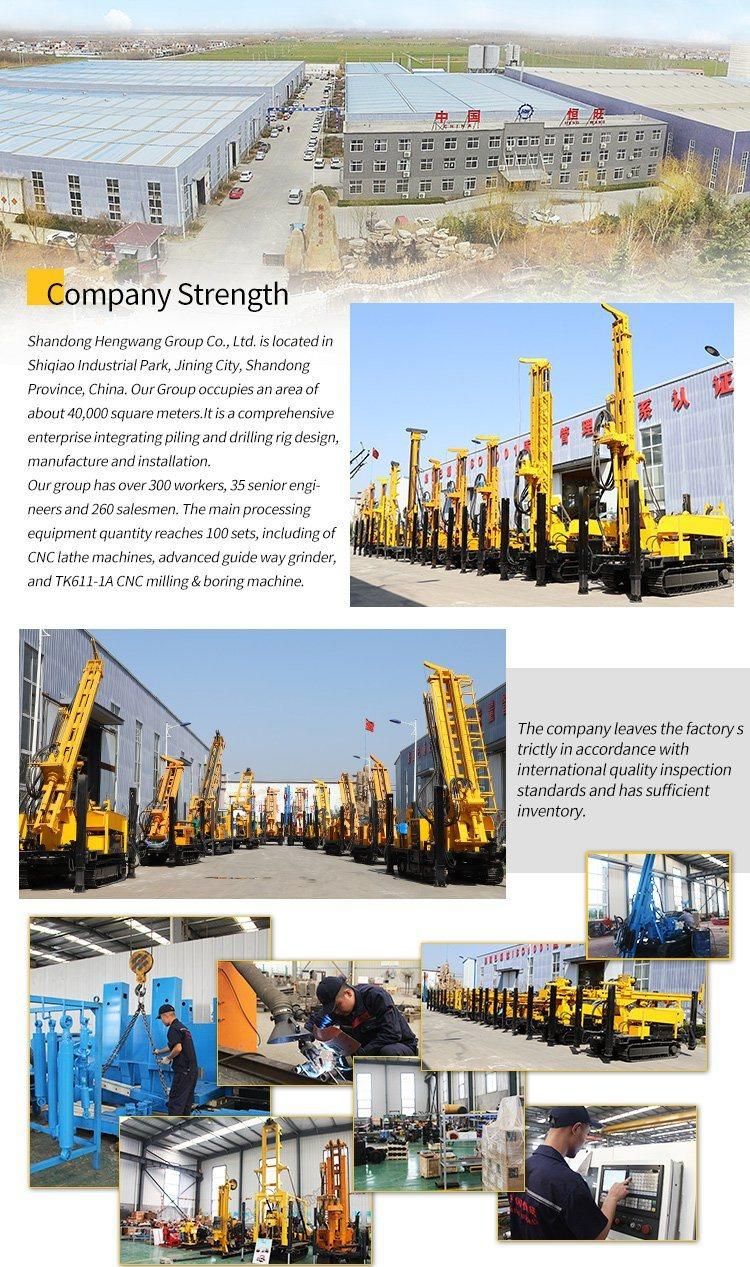 Weight 4.5ton Drilling Depth 180m Water Well Drilling Rig Use for Industrial