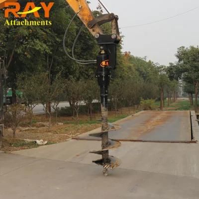Hydraulic Rotary Head Hard Rock Drilling Machine Earth Auger for 15 Ton Excavator