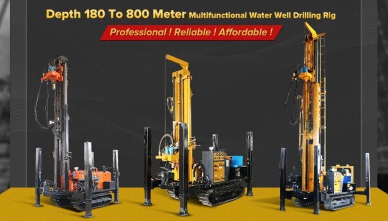 China Pneumatic Water Well Drilling Rig Machine Prices for Sale