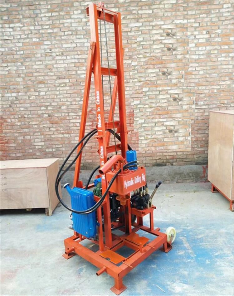 100m Small Portable Diesel Water Well Drilling Rig