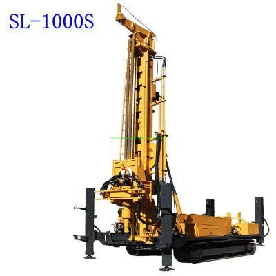 1000m High Quality Crawler Full Hydraulic Top Drive DTH Rock Water Well Drilling Rig (SL-1000S)