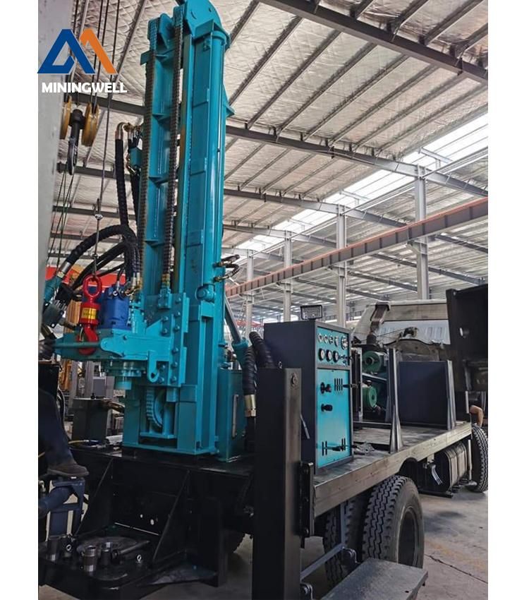 600 Meters DTH and Reverse Circulation Water Drilling Rig Truck Mounted Borehole Drilling Rig