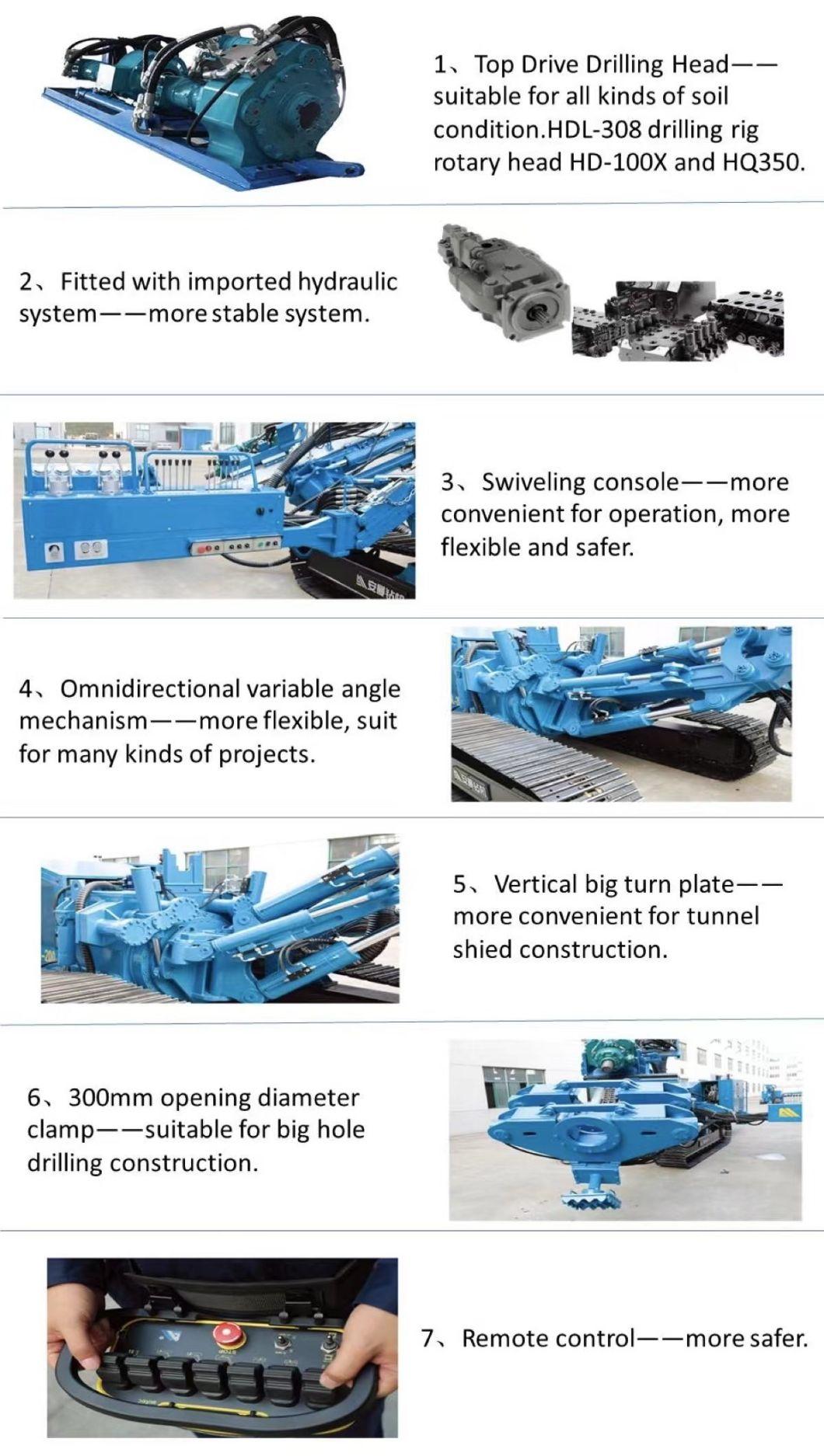 Hdl-308 Jet Grouting Guiding Hole Construct Multifunctional Drilling Rig