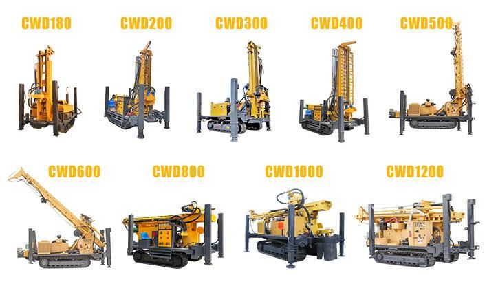 Cwd1000 1000m Deep Water Well Drilling Machine Drilling Rig Crawler Mounted