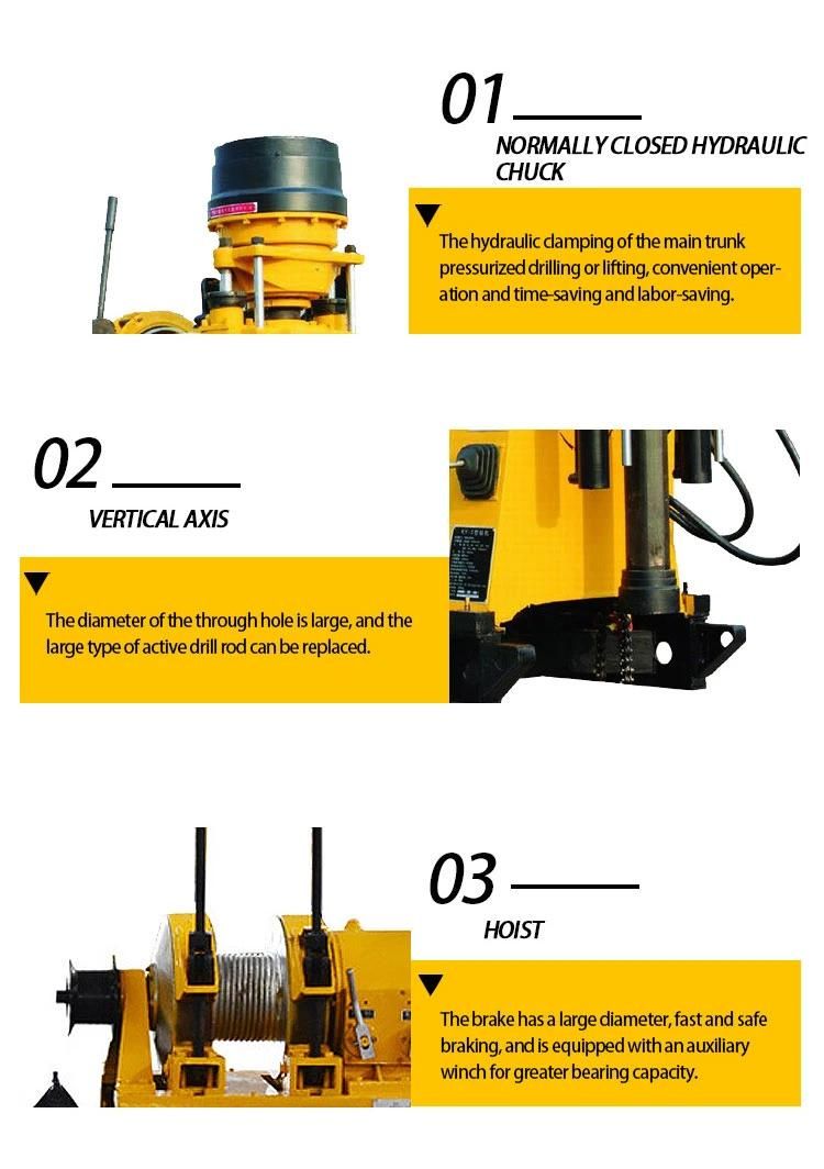 Gold Detecting Machine with Diamond Core Drill Bit Water Well Drill for Sale 600m