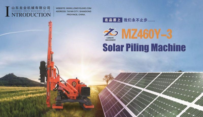 Track Crawler Ground Screw Solar Pile Drilling Machine Rammer and Screw