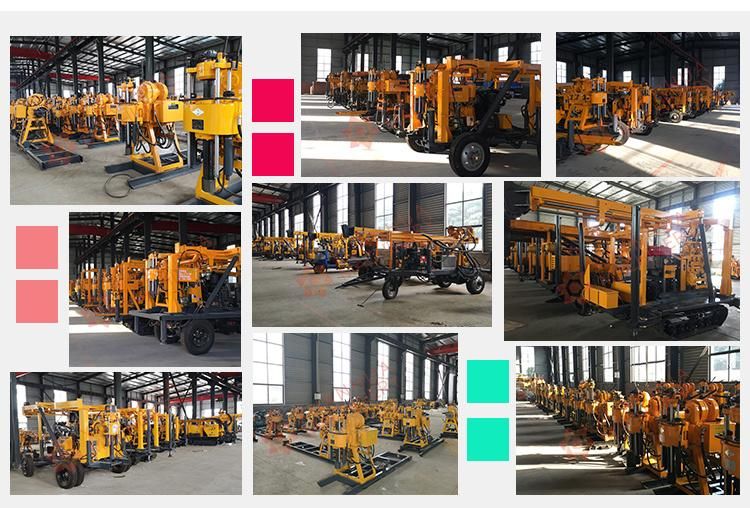 Hydraulic Rock Trailer Mount Drill Rig Portable Rock Water Drilling Machine Water Well Borehole Drilling Rig