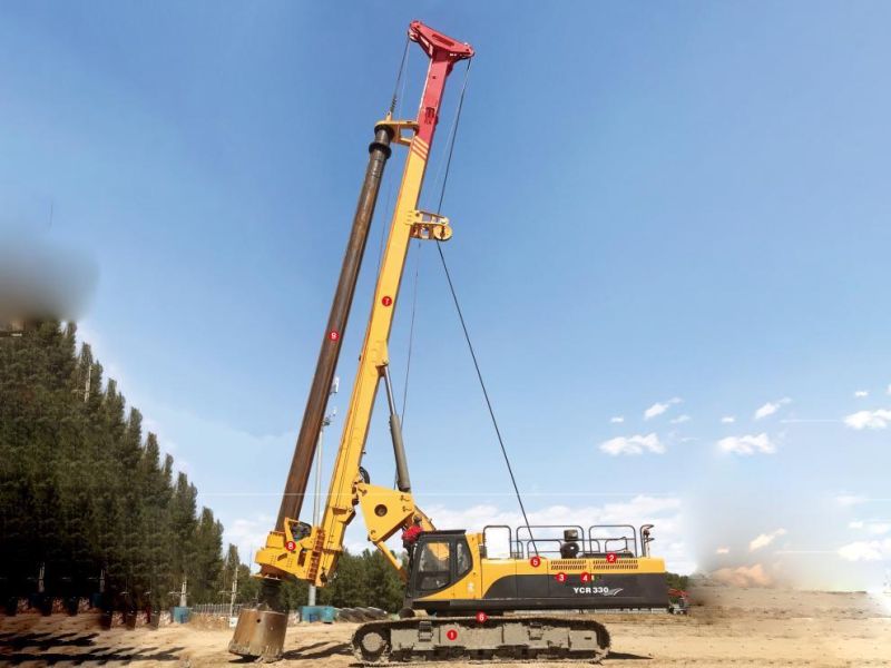 Hydraulic Rotary Piling Rig Machine Xr260d 80m Drilling Depth
