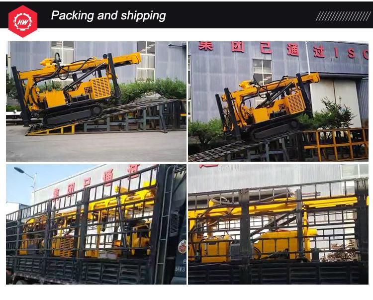 Crawler Mounted Portable Water Well Drills Borehole Drilling Rig