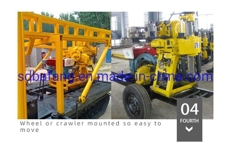 Diesel Hydraulic Water Well Rotary Drilling Rig /Borehole Water Well Drilling Machine