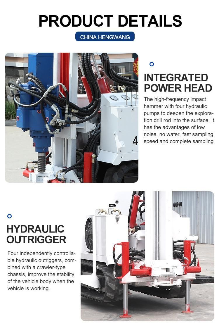 Hydraulic Geological Exploration Soil Investigation Core Sampling Mine Drilling Rig