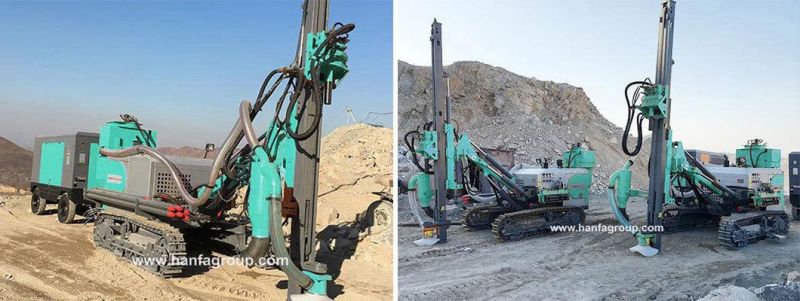 Hfg-45 Superior Technical Environment Friendly DTH Drilling Rig with Air Compressor