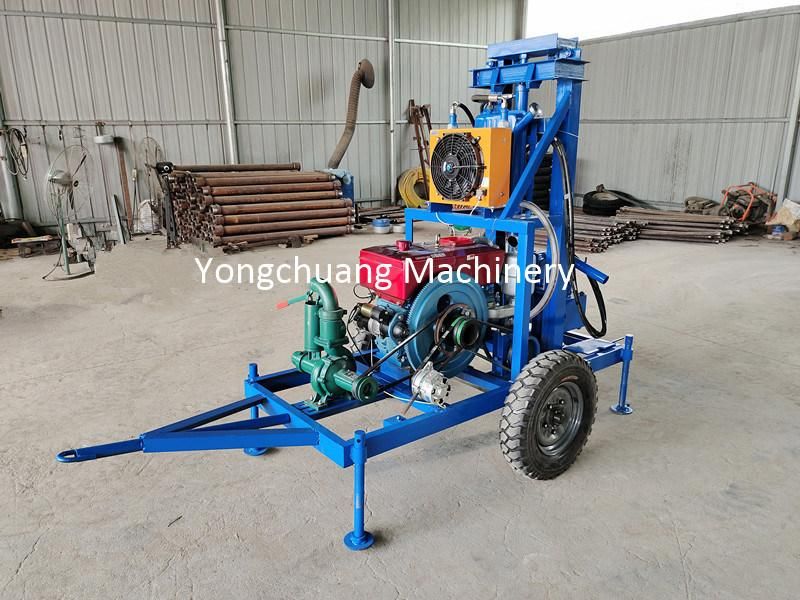 Hydraulic Water Drill Rig with Water Pipe and Water Pump