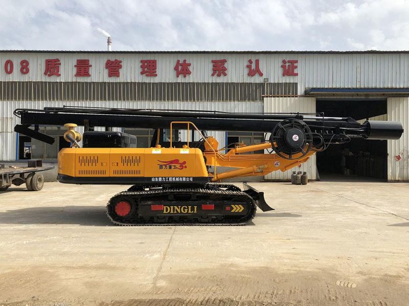 Shandong Province Construction Machinery Crawler Small Hydraulic Piling Machine