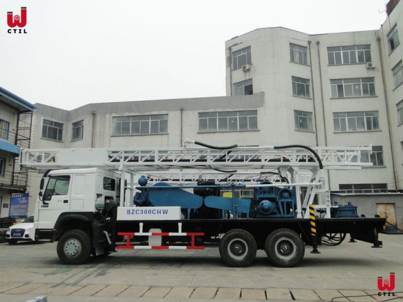 150-300meters 500-1000mm Diameter China HOWO Truck Mounted Drill Rig