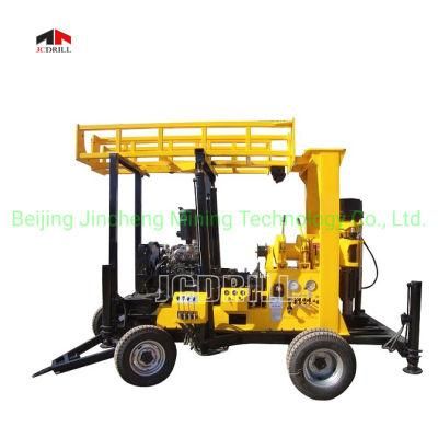 Diesel Engine 600m Deep Water Well Drilling Rig Hard Rock Drill Machine