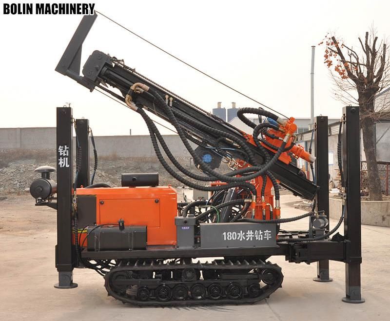 Crawler Pneumatic Crawler DTH Rock 120m Drilling Rig Portable Drilling Rig for Water Well