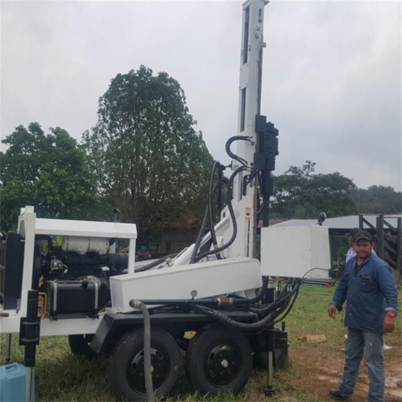 Air Compressor Hammer Rock Drill 200m Water Well Rig with Best Price
