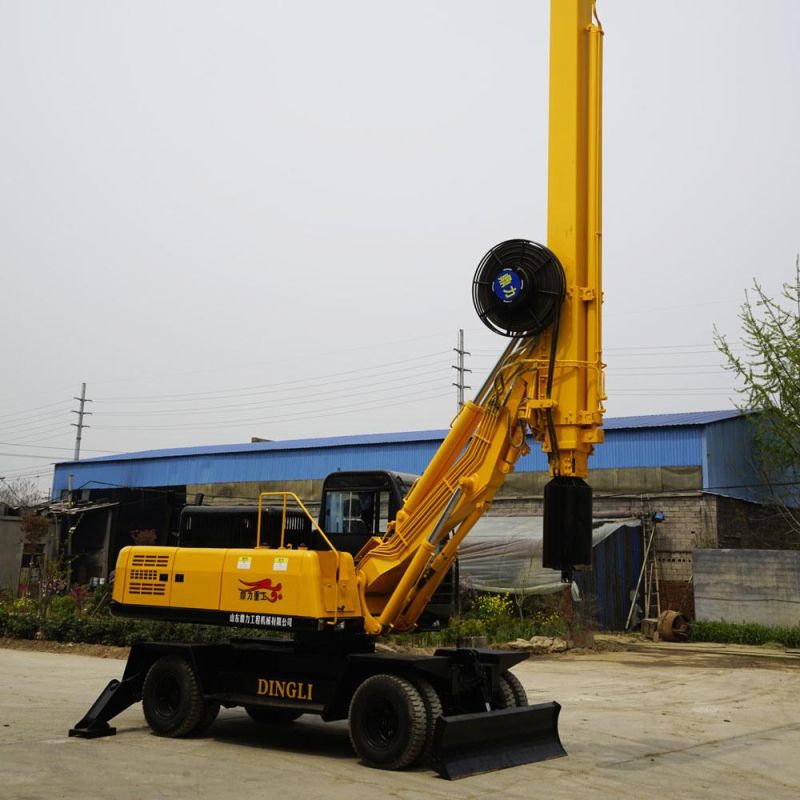 Construction Wheeled 20m Rig for Water Well Drilling/Core Drill Driver for Sale