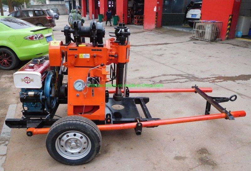 Wheel Trailer Mounted Water Well Borehole Rotary Drilling Rig (GY-150T)
