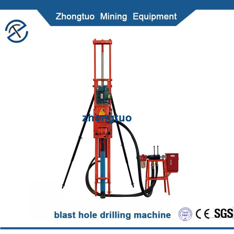 Hydraulic DTH Rock Drill Electric Drilling Rig with Air Compressor