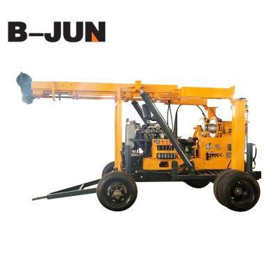 Spt-Test-Core-Drilling-Machine 600m Wheel Exploration Drilling Machine Rig