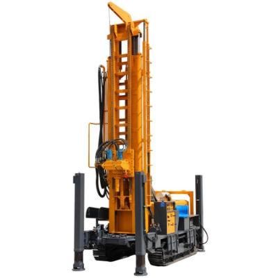 580 Meters Multi-Function Deep Crawler Mounted Water Well Drilling Rig