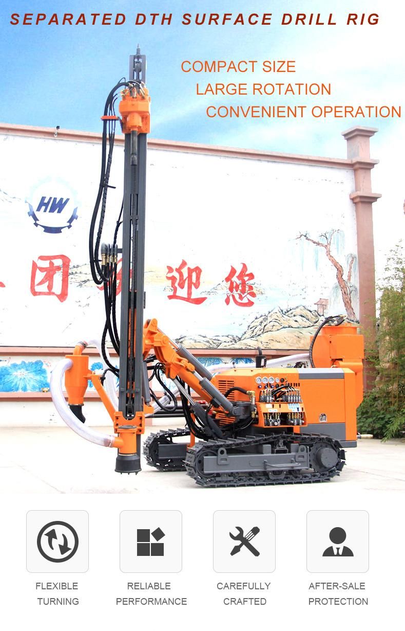 Coal Mine Drill Rig Zgyx-415 Separateed DTH Surface Drilingl Rig