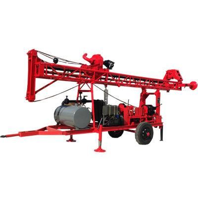 Shallow Well Drilling Rig with Two Wheels