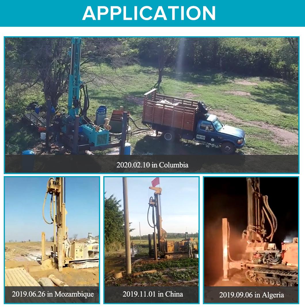 High Efficiency Low Fuel Consumption Water Well Drilling Rig 400m