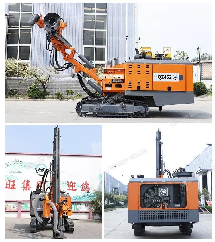 Builtin Air Compressor Orehole DTH Drill Rig Machine