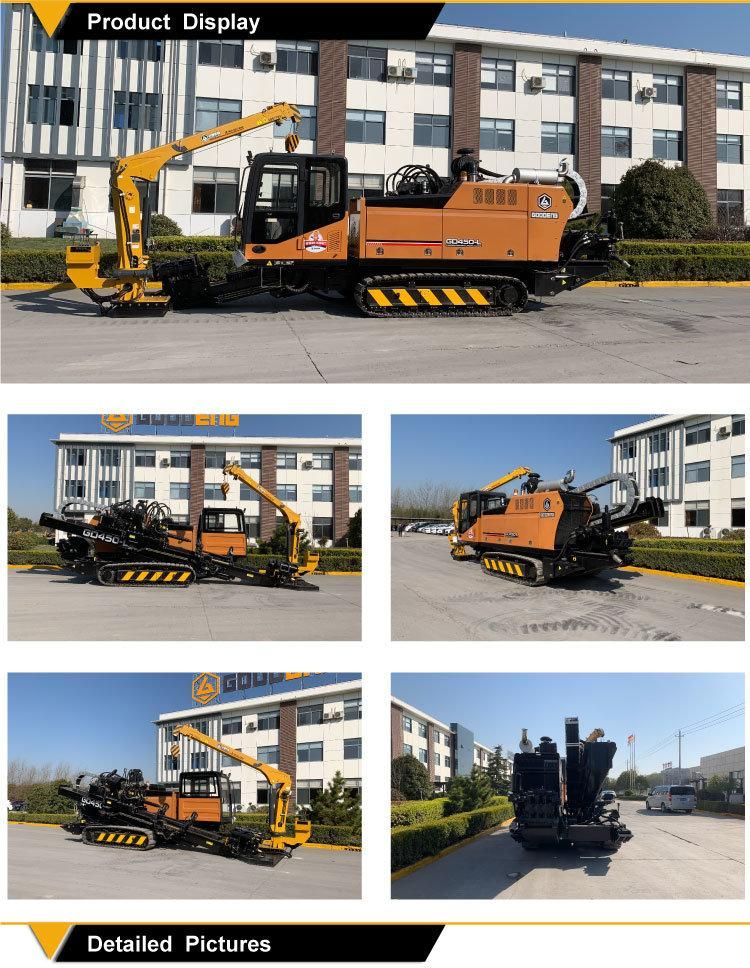 Goodeng HDD Machine GD450-LS Drilling Equipment Horizontal Directional Drilling Rig with Manipulator