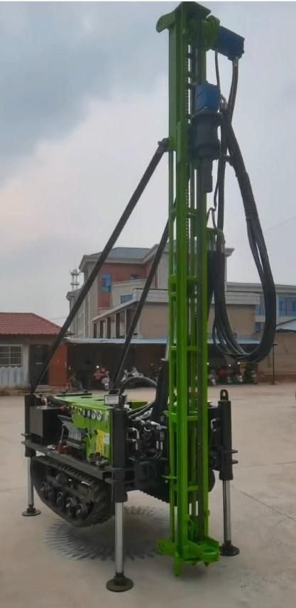 300m Depth Portable Diesel Water Well Drilling Rig Crawler Type Water Well Drilling Rig for Sale