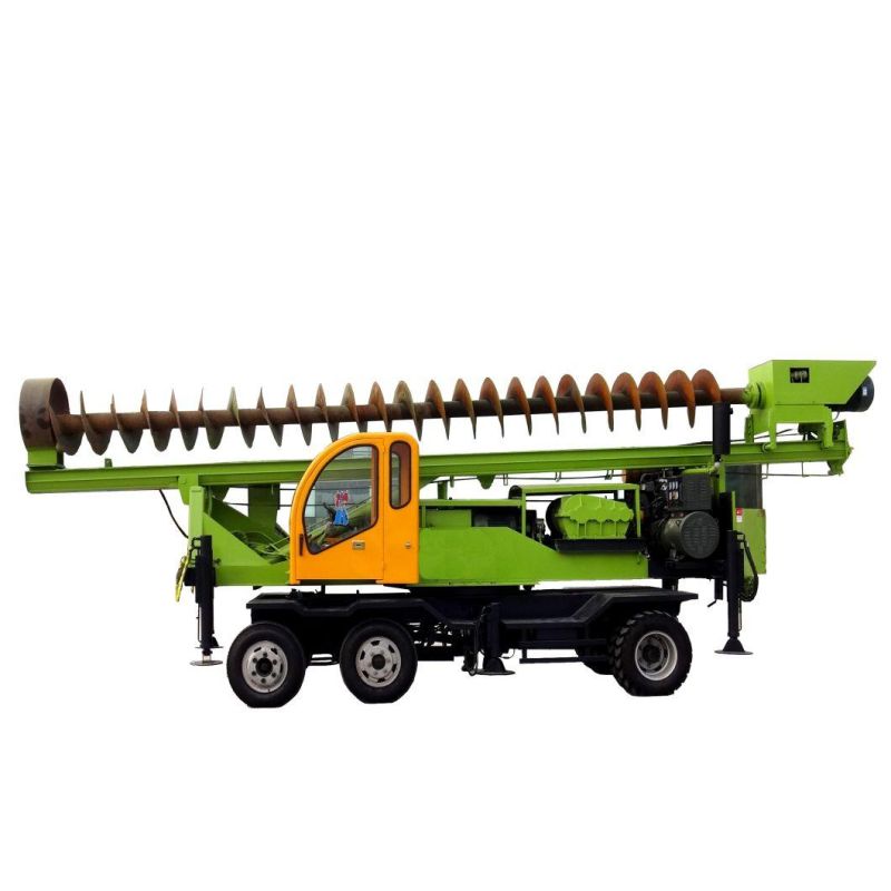 Wheeled 360-8 Hydraulic Highway Guardrail Pile Driver Foundation Construction Machinery /Piling Machine/Pile Driver