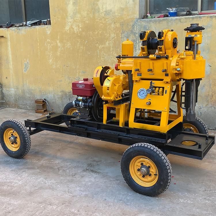 China Manufacturer 200m Hydraulic Small Portable Mining Borehole Water Well Core Drilling Rig Machine