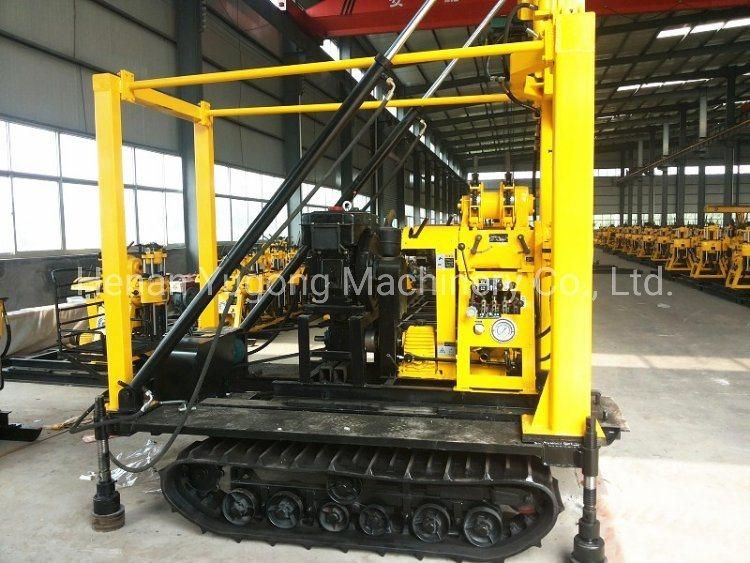 80m-200m Portable Diesel Water Well Drilling Rig