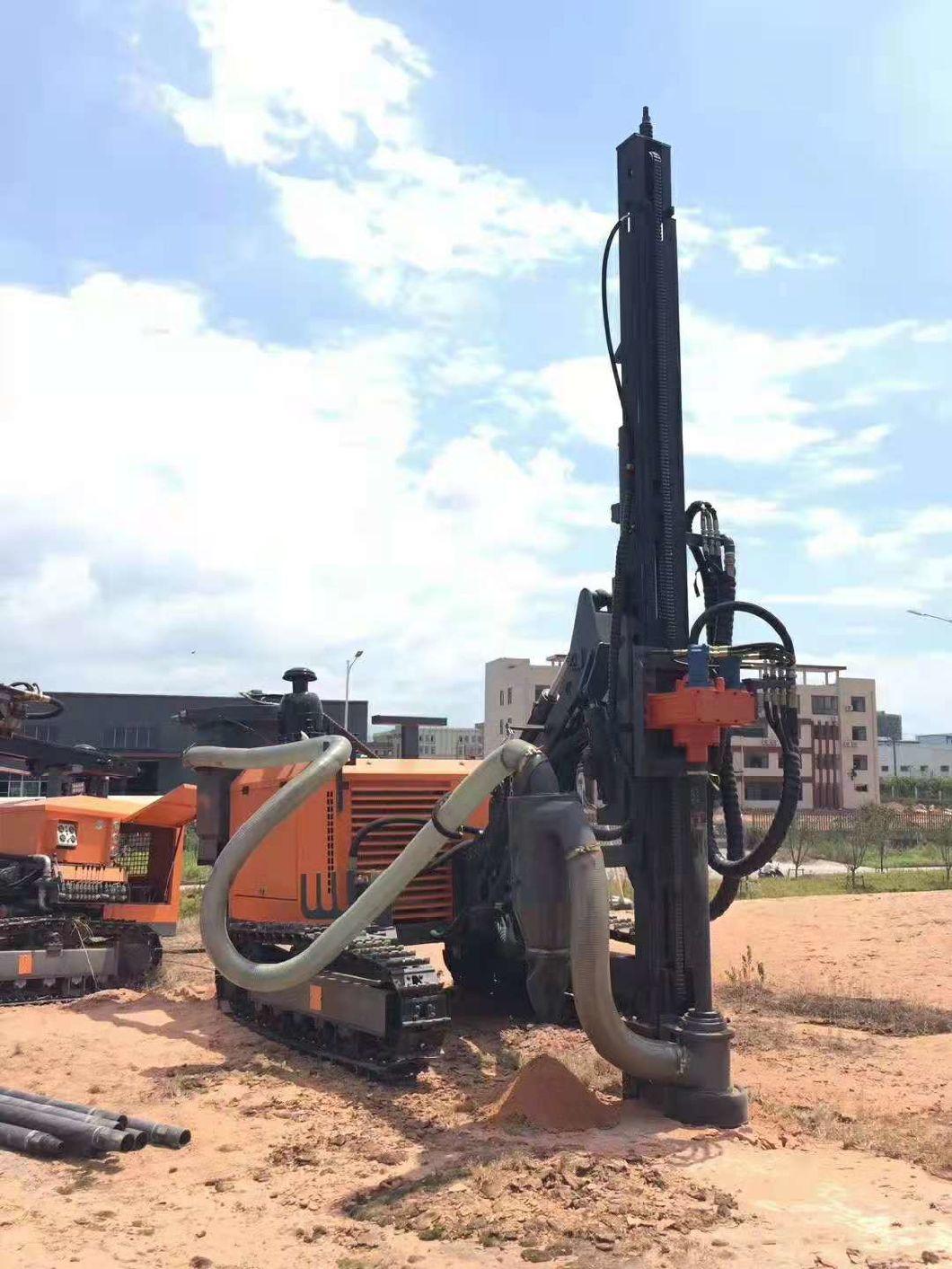 Mining Crawler Rock DTH Blast Hole Compressor Build in Drilling Rig