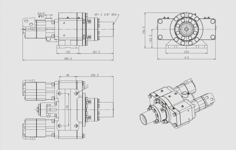 DTH Drilling Rotary Head Ydr20A