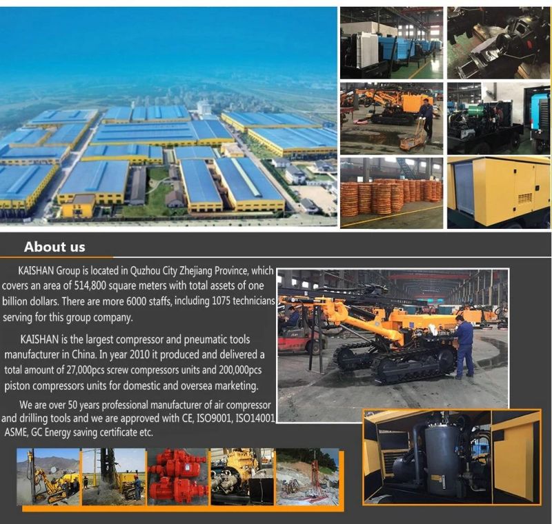 KQD70 Electric Small Portable DTH Drilling Rig for Quarry