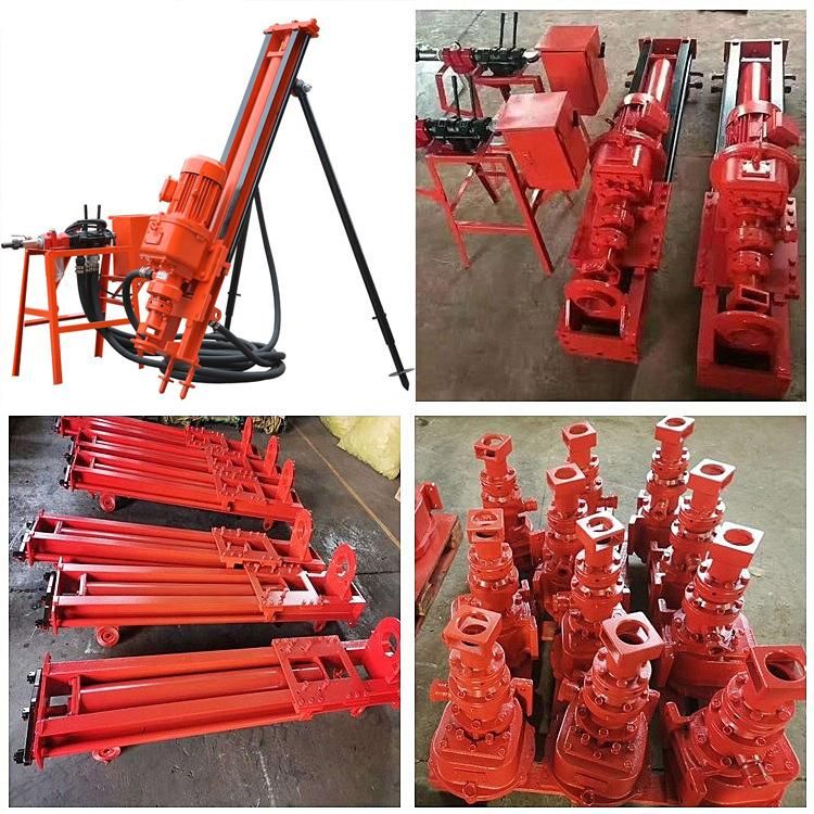 Portable Electric Tripod DTH Drilling Rig Pneumatic Rock Drill Borehole Machine