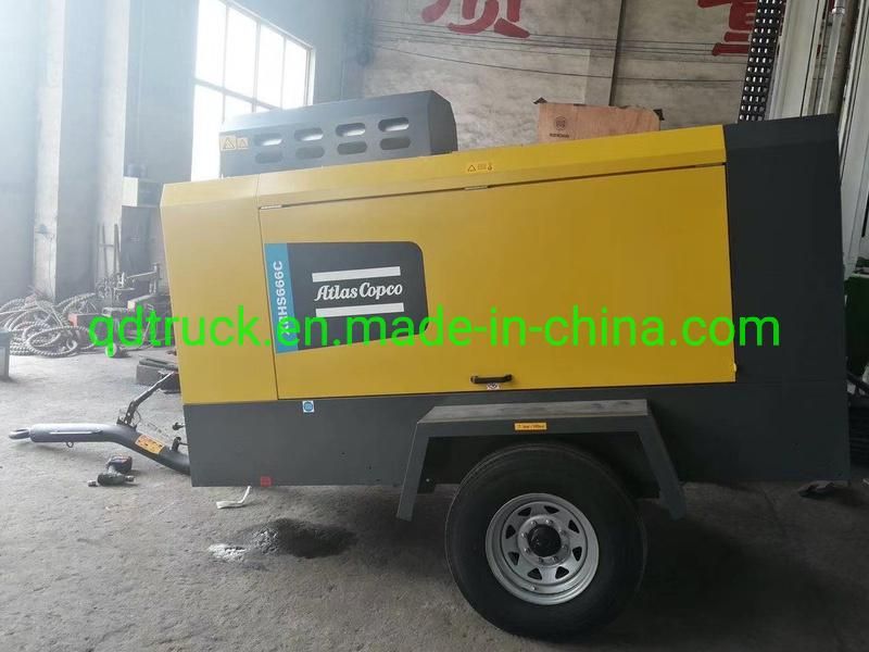 Tow air compressor tractor mounted water well impactor drilling rig