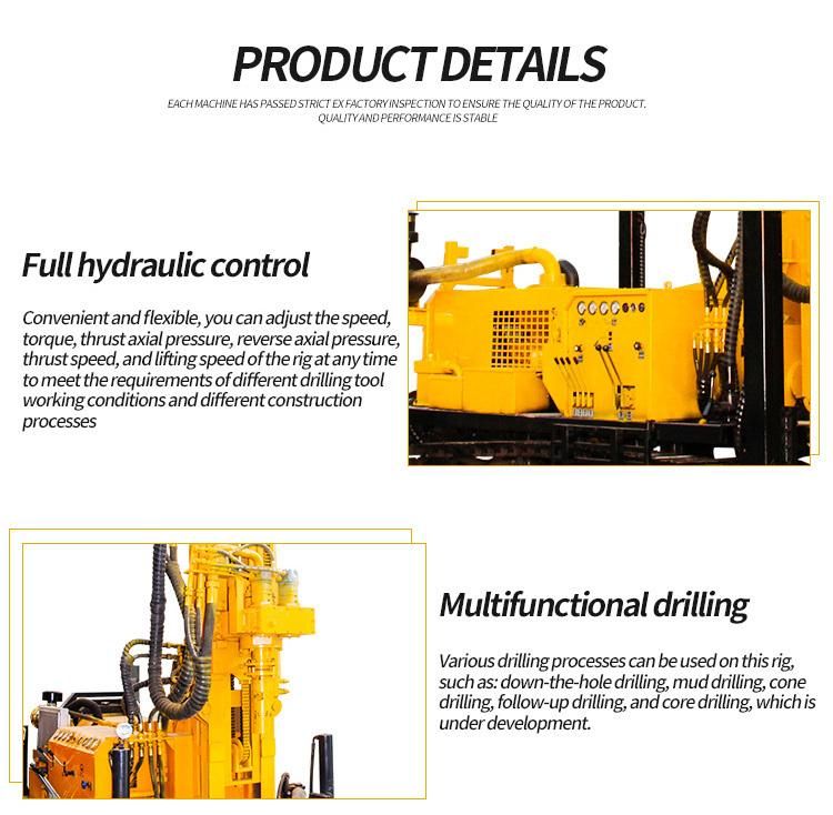 200m 300m 400m 500m 600m Depth Truck Crawler Portable Compressor DTH Water Well Drilling Rig