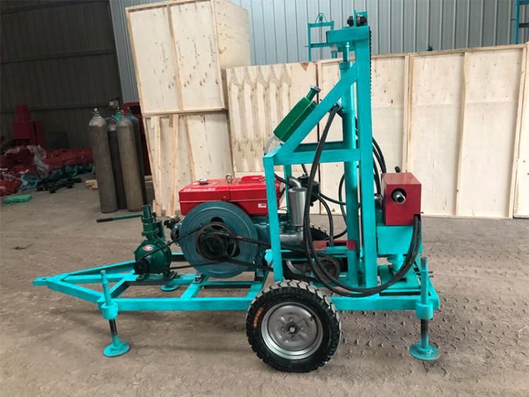 Hf150d Rotary Portable Water Well Drilling Rig