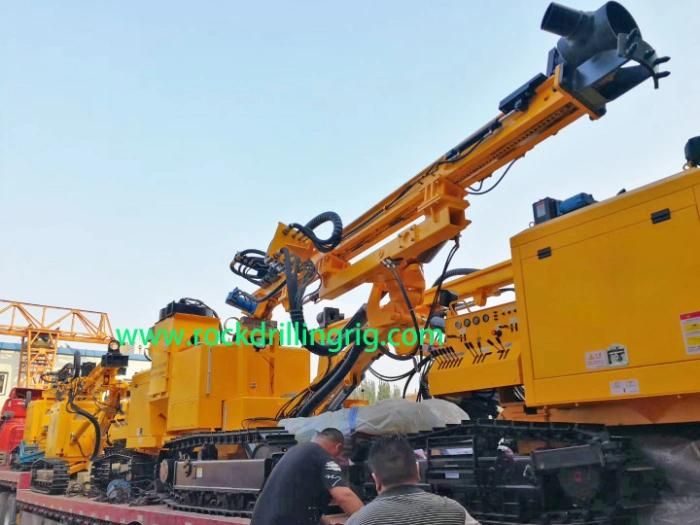 Hydraulic Excavator Mounted Rock Drilling for Borehole Drilling