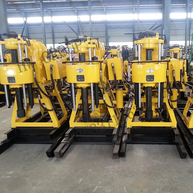 Drilling Depth 160m Diesel Engine Hydraulic Borehole Drilling Machine Hw160