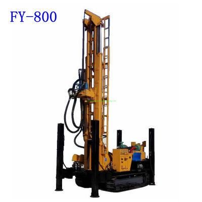 Fy-800 Crawler Mounted DTH Full Hydraulic Top Drive Water Well Drilling Machine