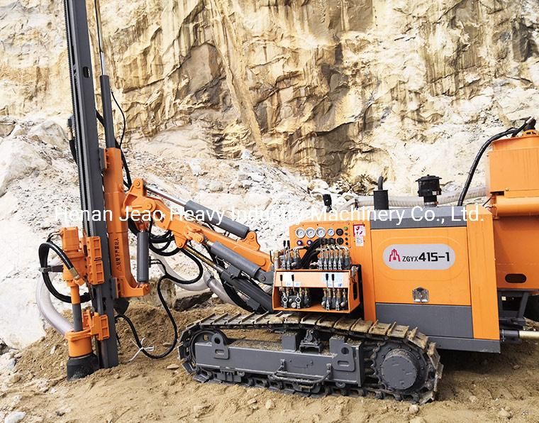 Zgyx415-1 Pneumatic Crawler DTH Drilling Rig with Dust Collector