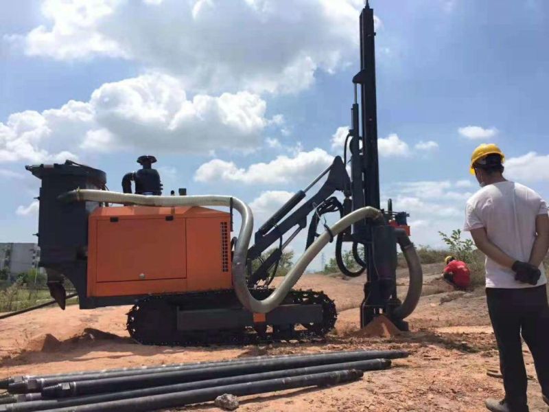 China High Quality 200m Small Portable Deep Water Well DTH and Rotary Crawler Drilling Rig